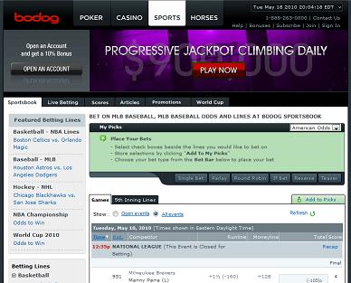 BoDog Sportsbook Lines